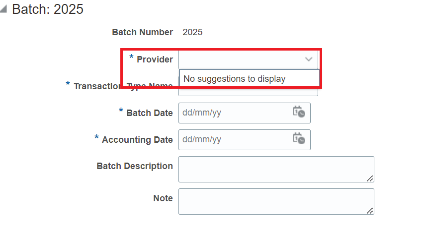 provider is not appearing — Cloud Customer Connect