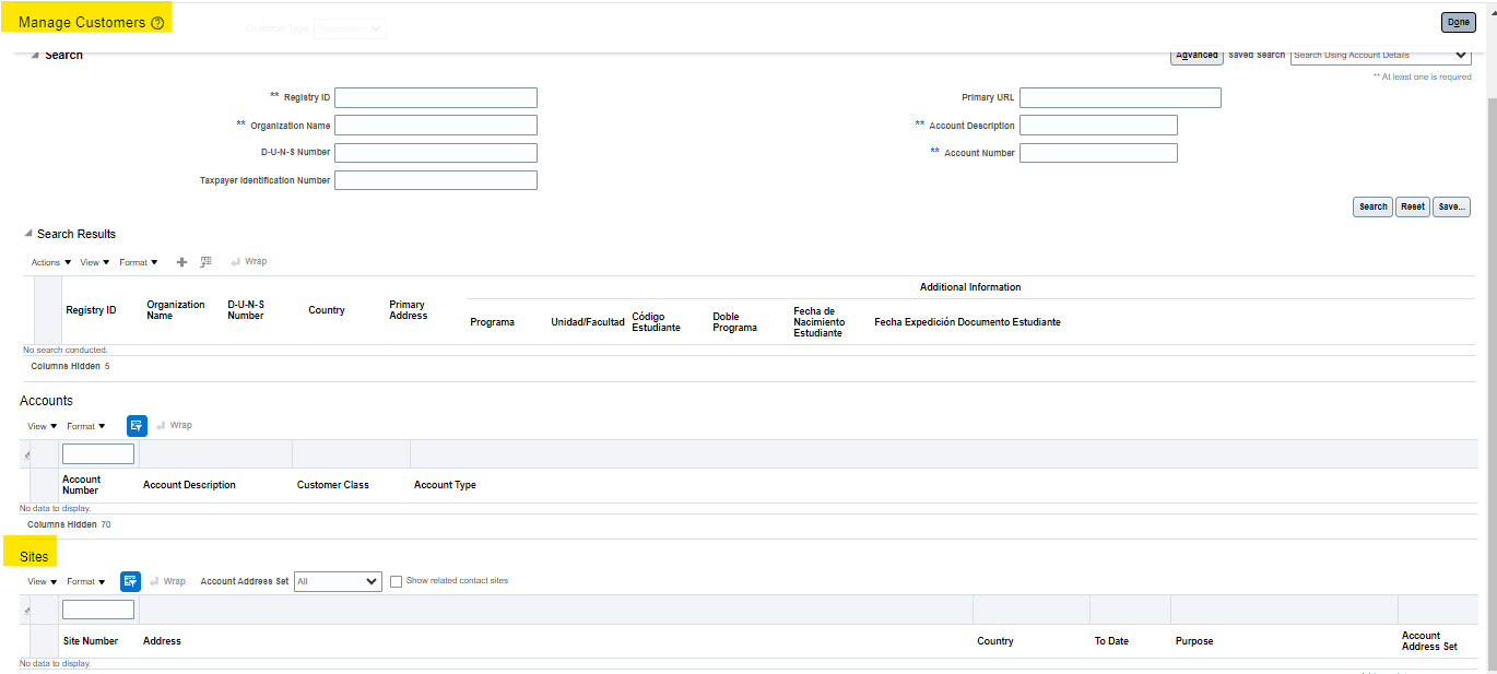 CAN NOT VIEW AR CUSTOMERS SITES — Cloud Customer Connect