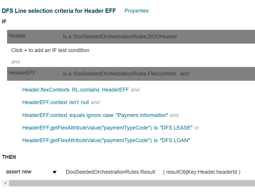 Line selection based on Order Header EFF is not working — Cloud ...
