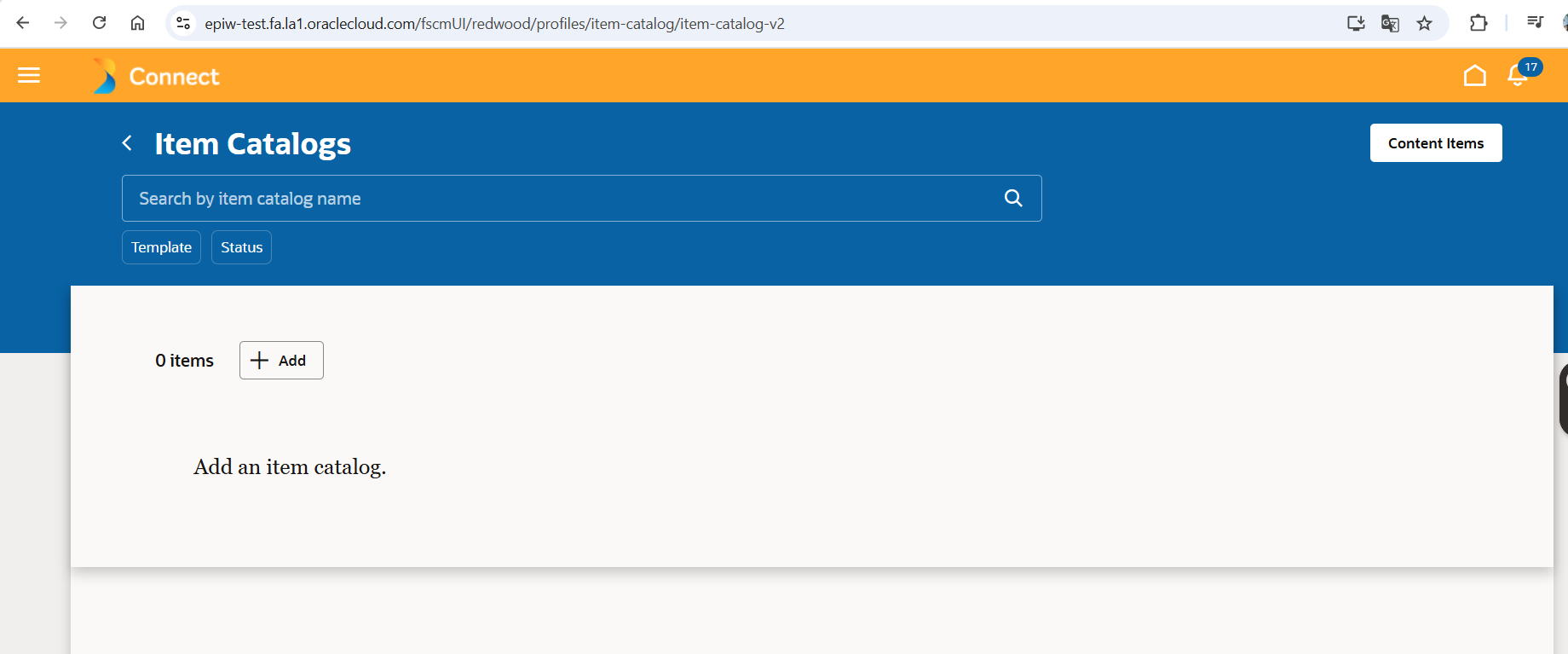 redwood page item catalog does not search for items already registered ...