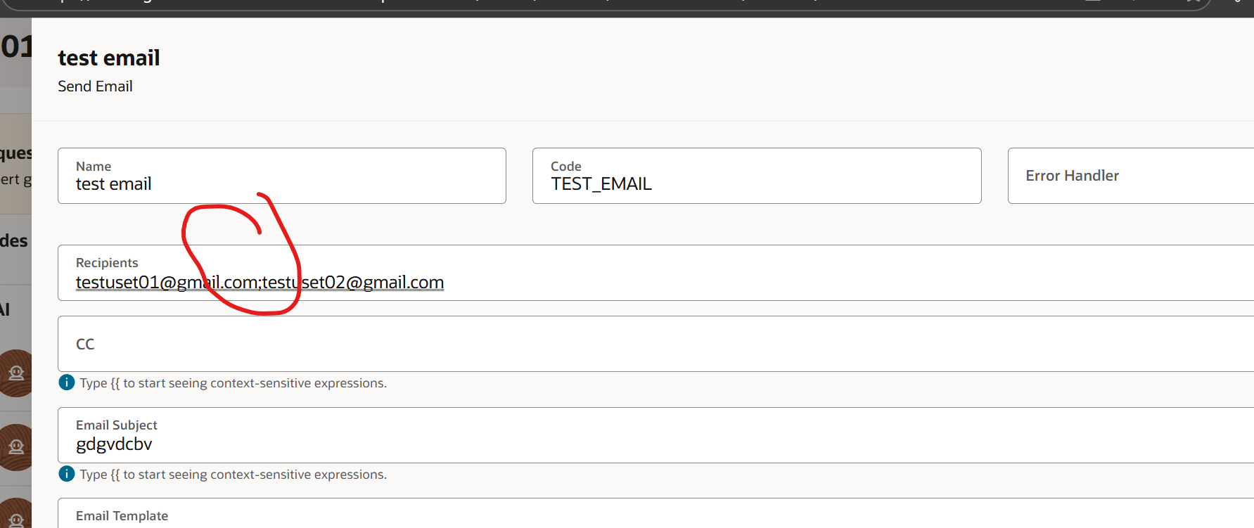 how to add multiple recipients in the send email node — Cloud Customer ...