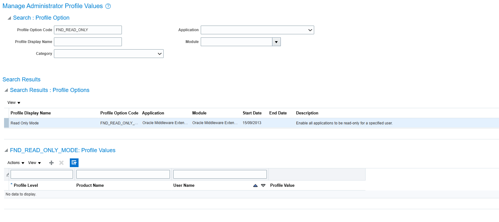 HDL to load Administer Profile option value for Users — Cloud Customer ...