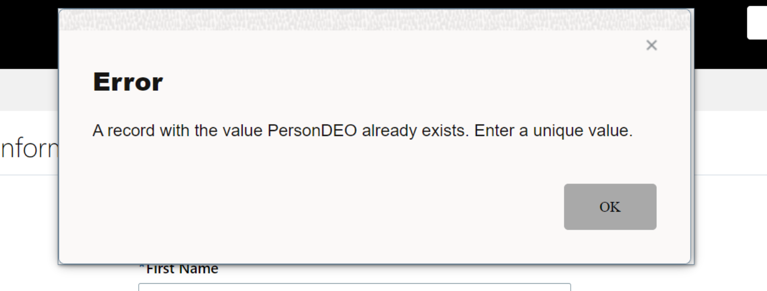 user_d643e2d3です。 PersonDEO already exists error when adding contact for