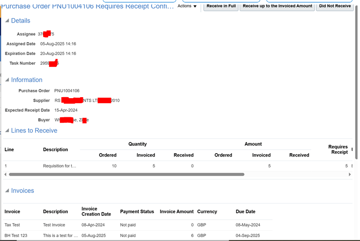 New Confirm Receipt functionality doesn't seem to be working — Cloud ...