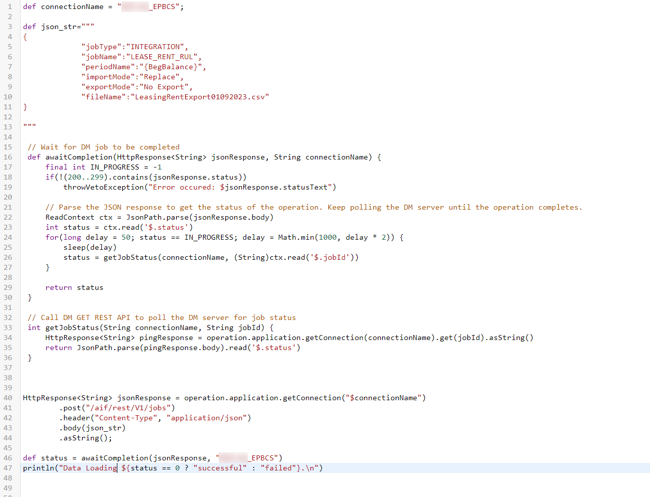 Groovy - awaitCompletion - An error occurred while processing this page ...