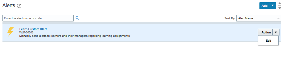 WLF-00003 - Send Alert action missing — Cloud Customer Connect