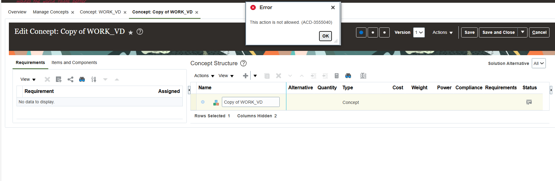 Facing error in Converting concept into Item structure. — Cloud ...
