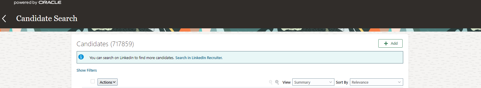 Add a NEW candidate on candidate details page — Cloud Customer Connect