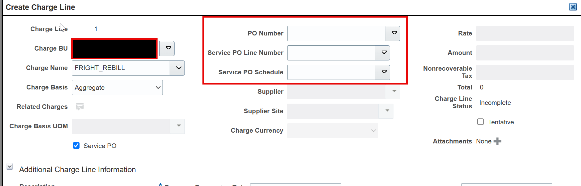Unable to see the service POs while creating Trade Operation — Cloud ...