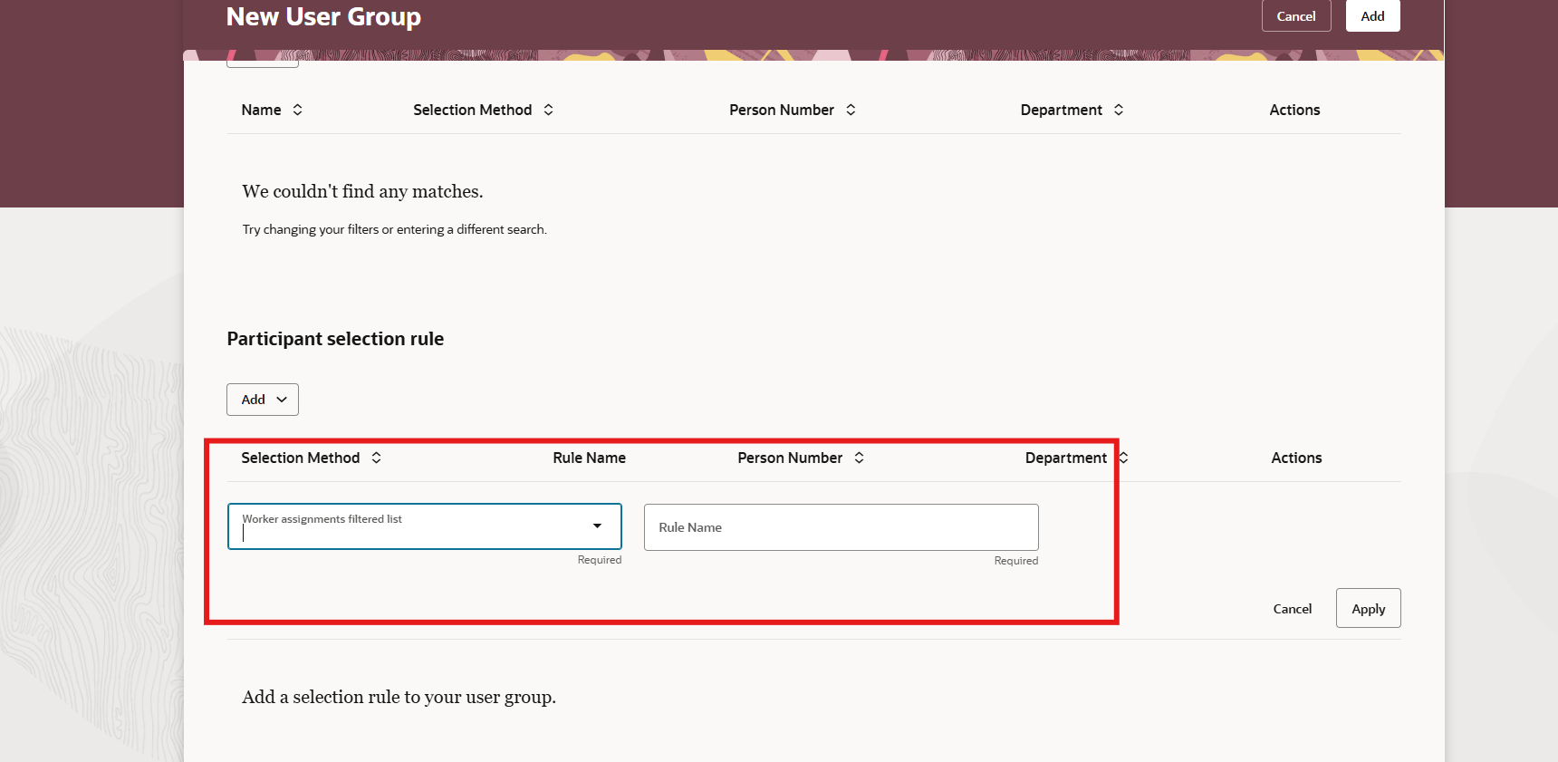 how to create and use user groups rule sets — Cloud Customer Connect