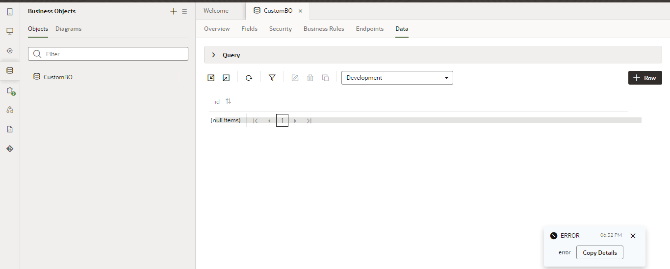 Unable to access BO in VBS — Cloud Customer Connect