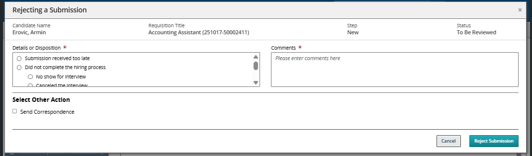 Is there a way to make the the comments field mandatory for submission ...