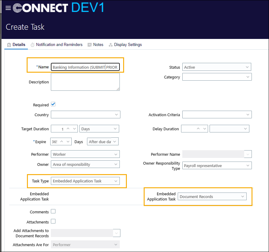 24C Feature - Enhanced Document Records Embedded Application Task in ...