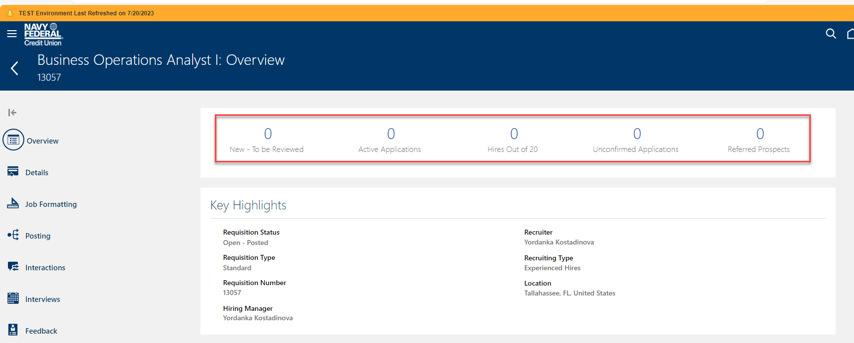 Applicant grouping within the requisition — Cloud Customer Connect