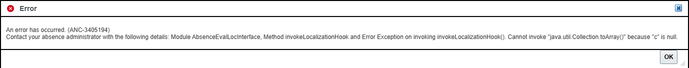 Getting "ANC-3405194" error when submitting Paternity leave — Cloud ...