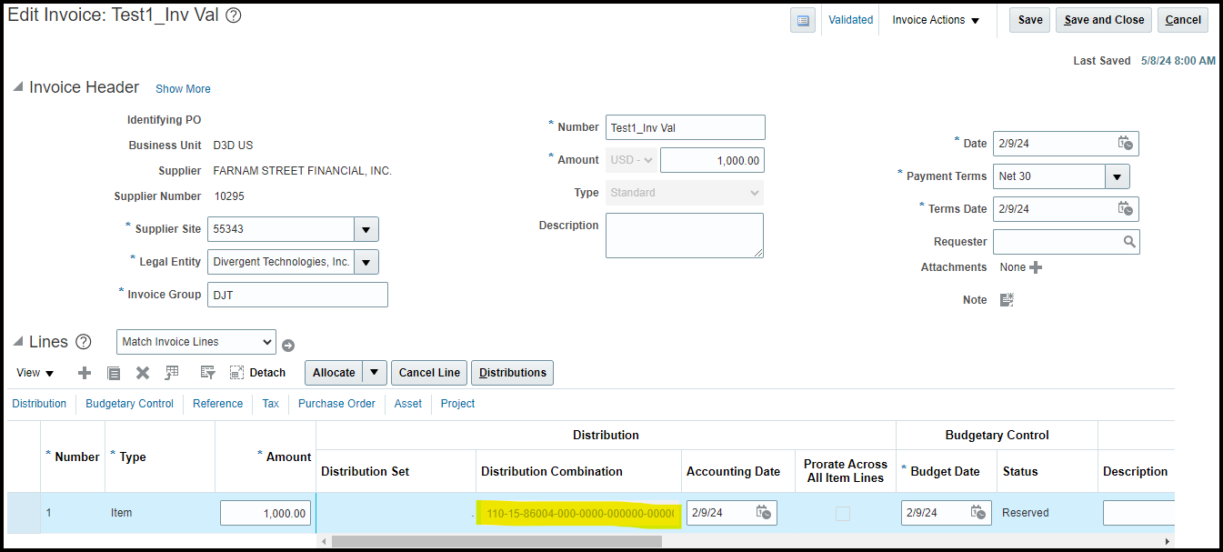 How to adjust line level distributions after the payables invoice is ...