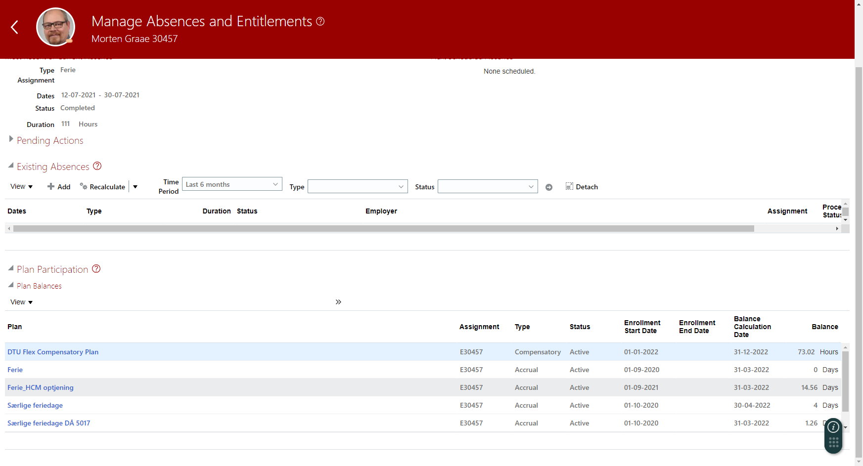 How to make imported initial balances on a compensatory Absence Plan ...