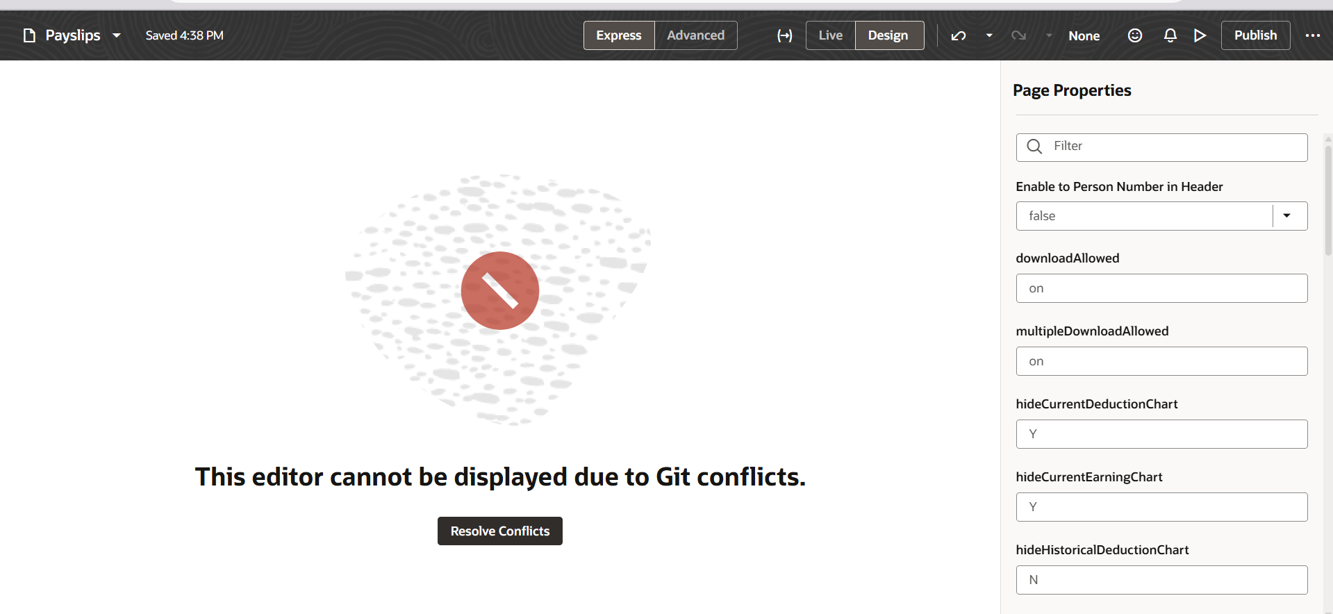 Issue Encountered on Redwood Page While Editing in Visual Builder ...