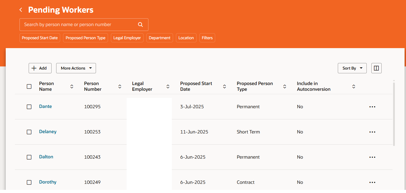 Cannot find the Pending Worker — Cloud Customer Connect