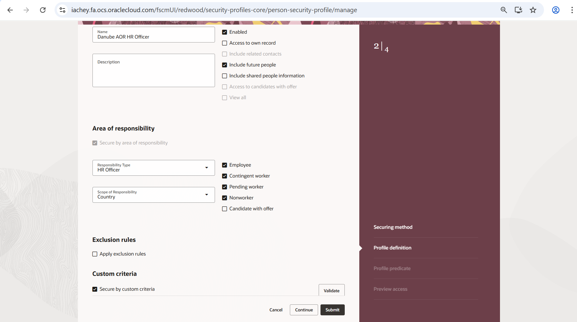 Issue in Secured list view for users having specific roles and custom ...