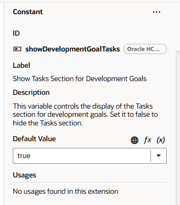 Learning Item section is not appearing even setting ...