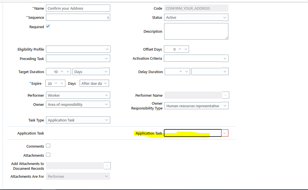 Can we have a Address Application task in checklist task? — Cloud ...