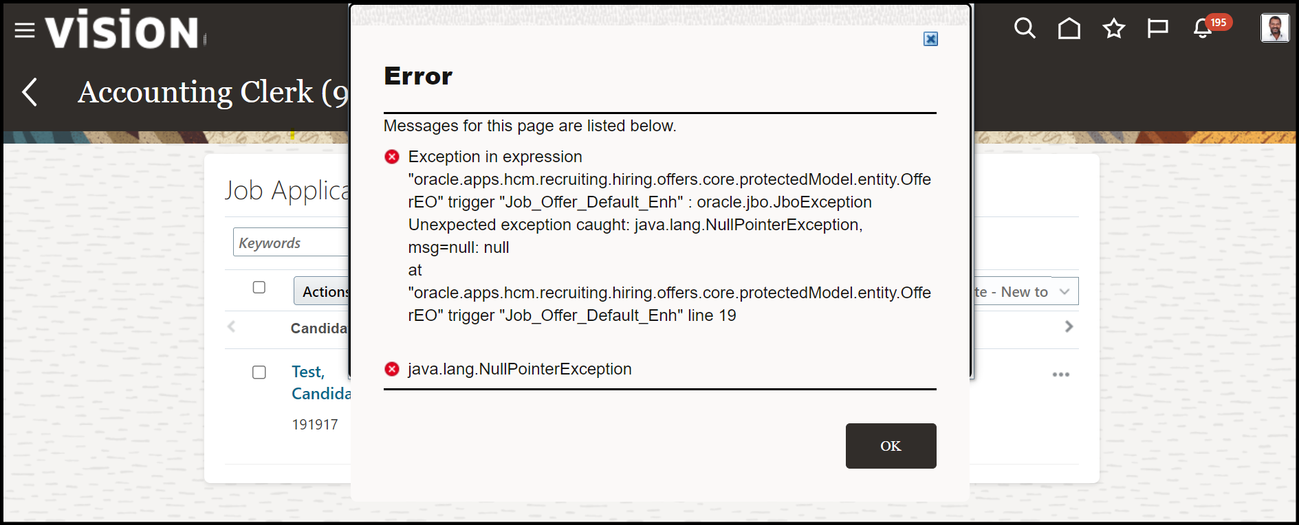 Getting error when I tried to create an offer — Cloud Customer Connect