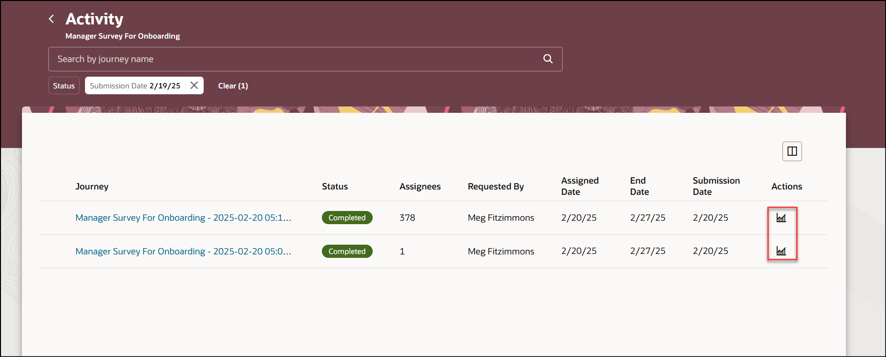 Response Summary not visible for managers 25B — Cloud Customer Connect