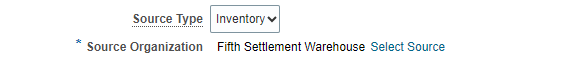Setting Default Source Inventory for non planned Internal Requisitions ...