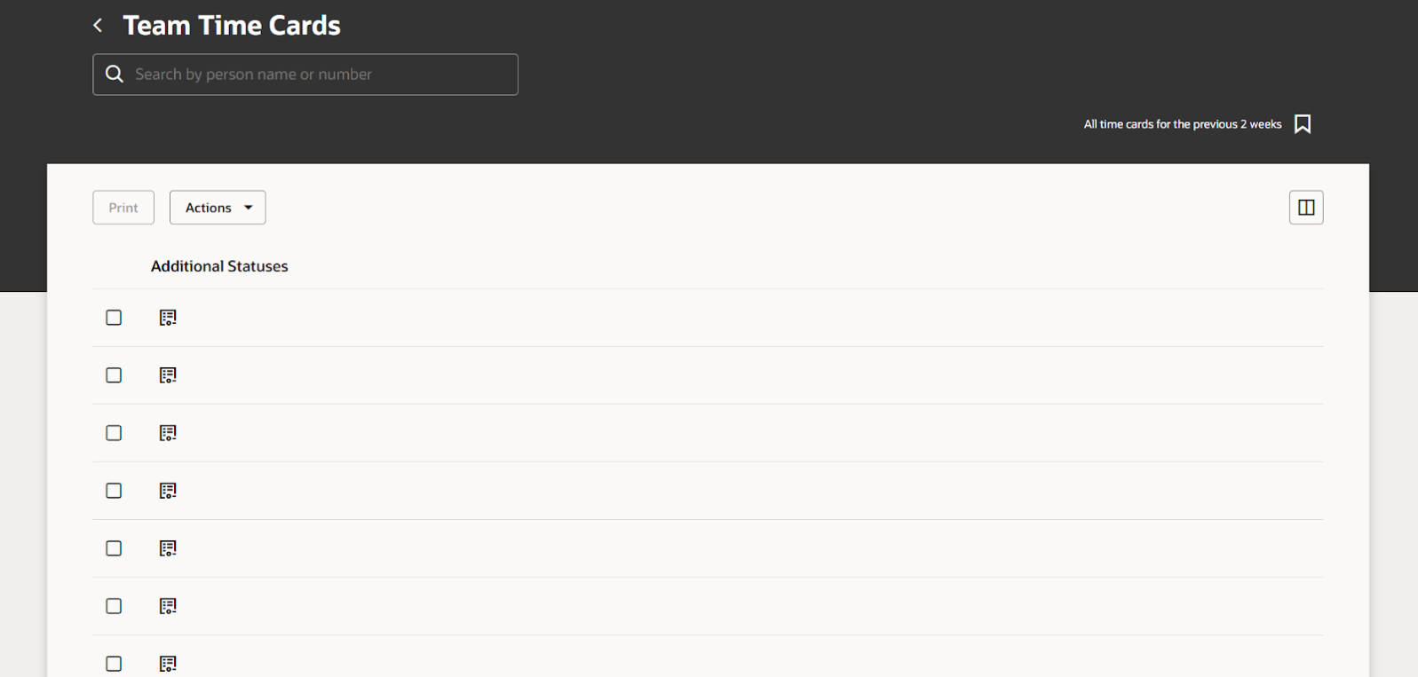 Search Data not appearing on Redwood Team Time Card — Cloud Customer ...