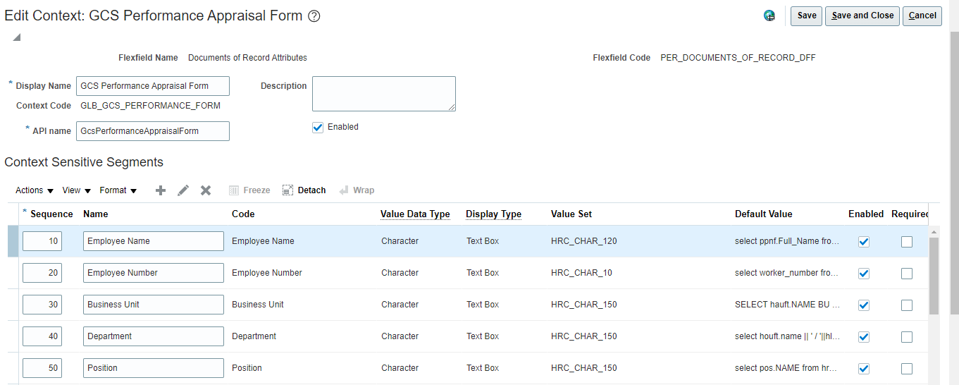 Document Of Records - Document Records Descriptive Flexfields — Cloud ...
