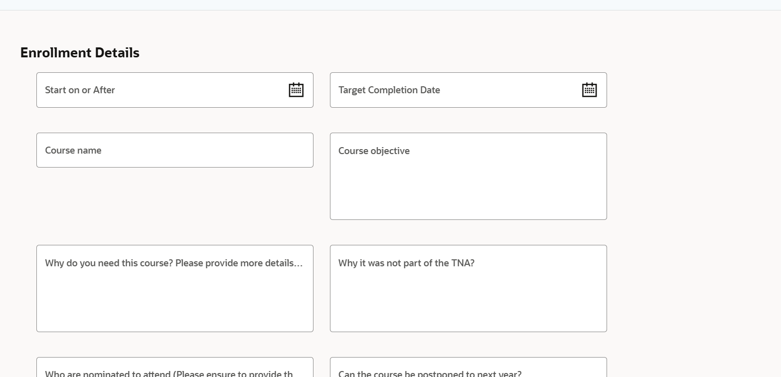 We need to enable DFF fields only in the request non-catalog in Fusion ...