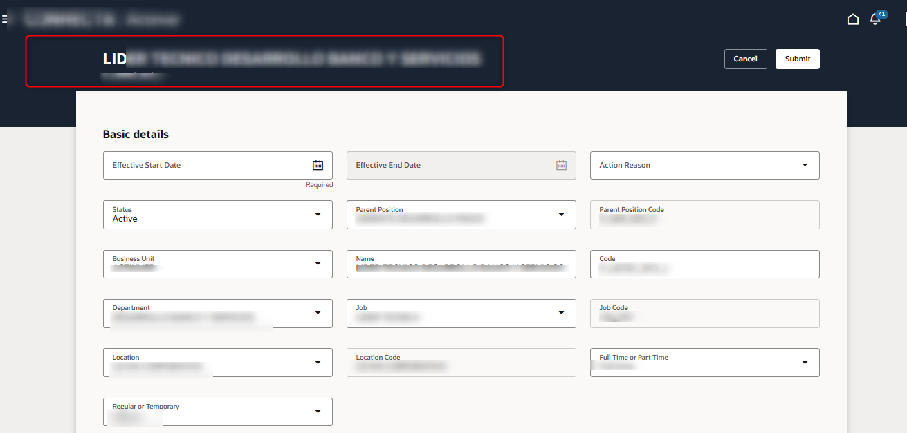 Positions page—Missing visual indicator of the operation being ...