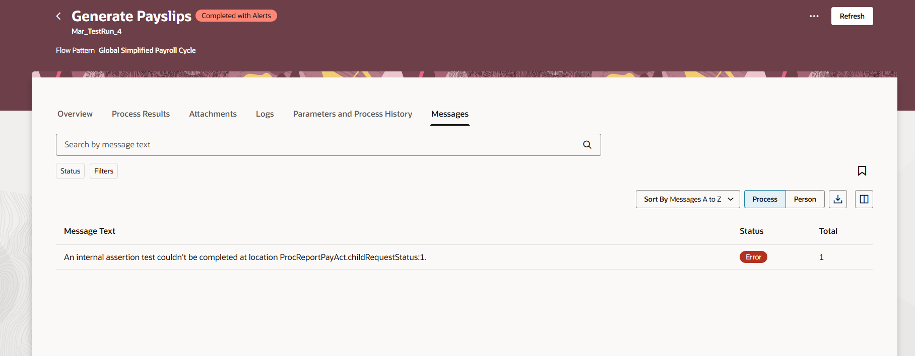 Getting Error Status at Generate Payslip During Payroll Run — Cloud ...