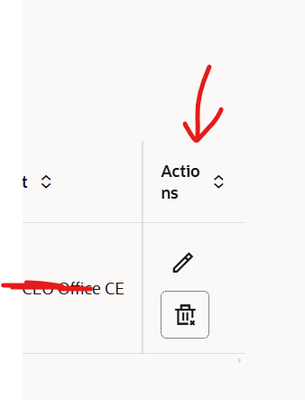 Table Column Buttons How to make the toolbar buttons horizontal in a table column โ Cloud ...