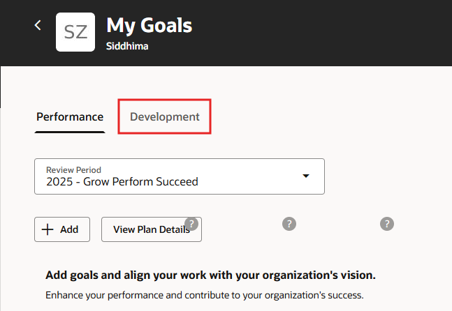 Redwood - Disable Development Goals tab in Goals Center — Cloud ...