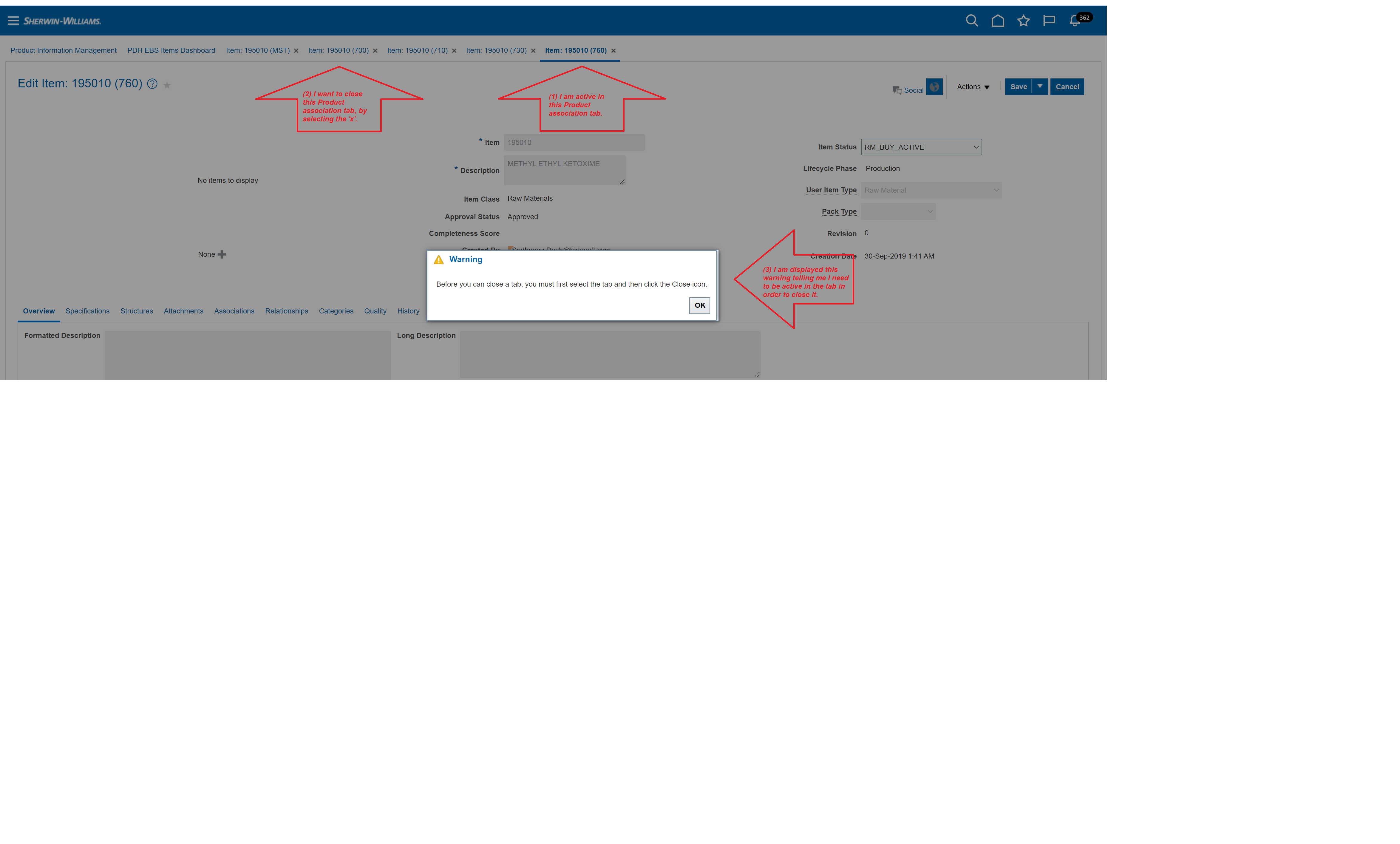 Why do I need to be active in a PDH tab in order to close it? — Cloud ...