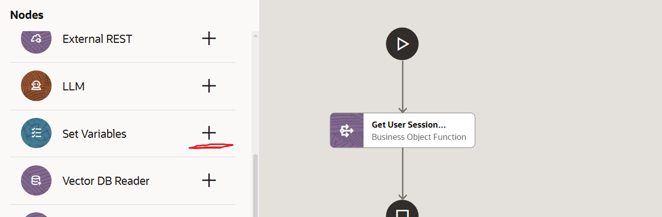 No Drop down coming in Set session variable in Oracle AI Agent Studio ...