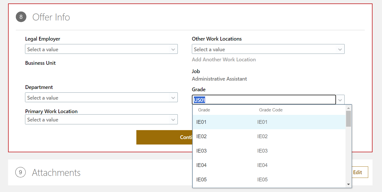 How to restrict grade list based on job? — Cloud Customer Connect
