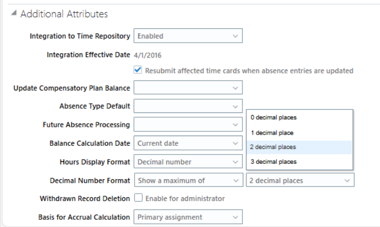 Absence Plan balance to show up to 5 decimal places — Cloud Customer ...