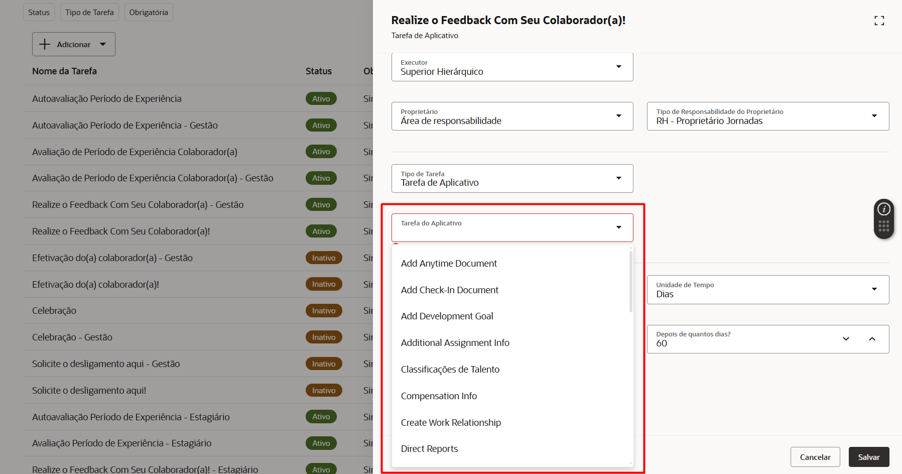 Journeys: Application task not displayed after 25D — Cloud Customer Connect