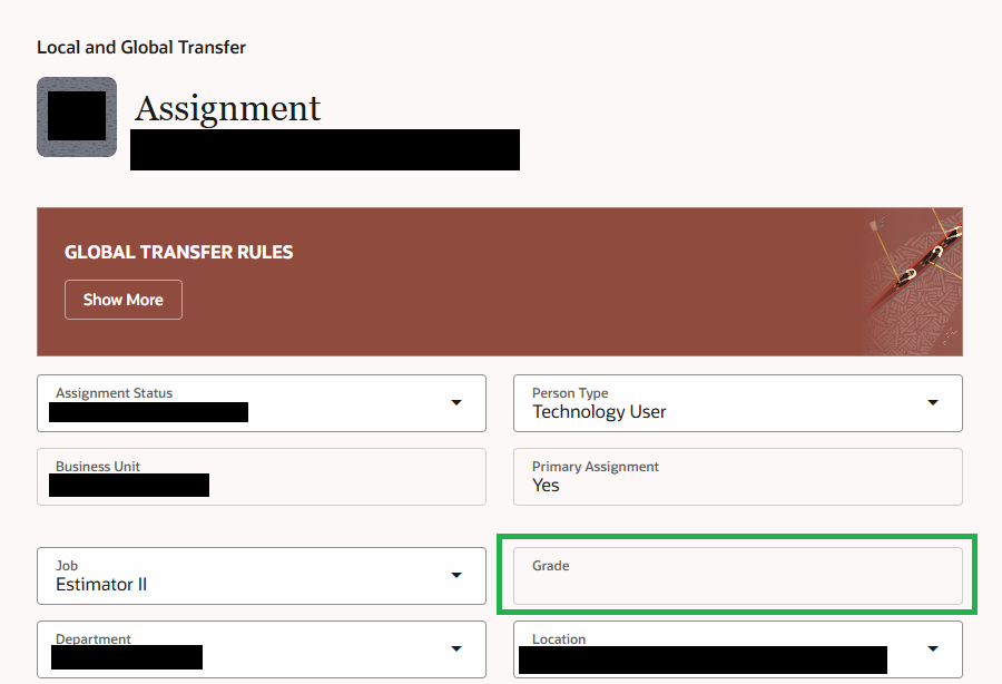 Transfer Grade Grade Not Populating for Some Jobs in Assignment Section of Global ...