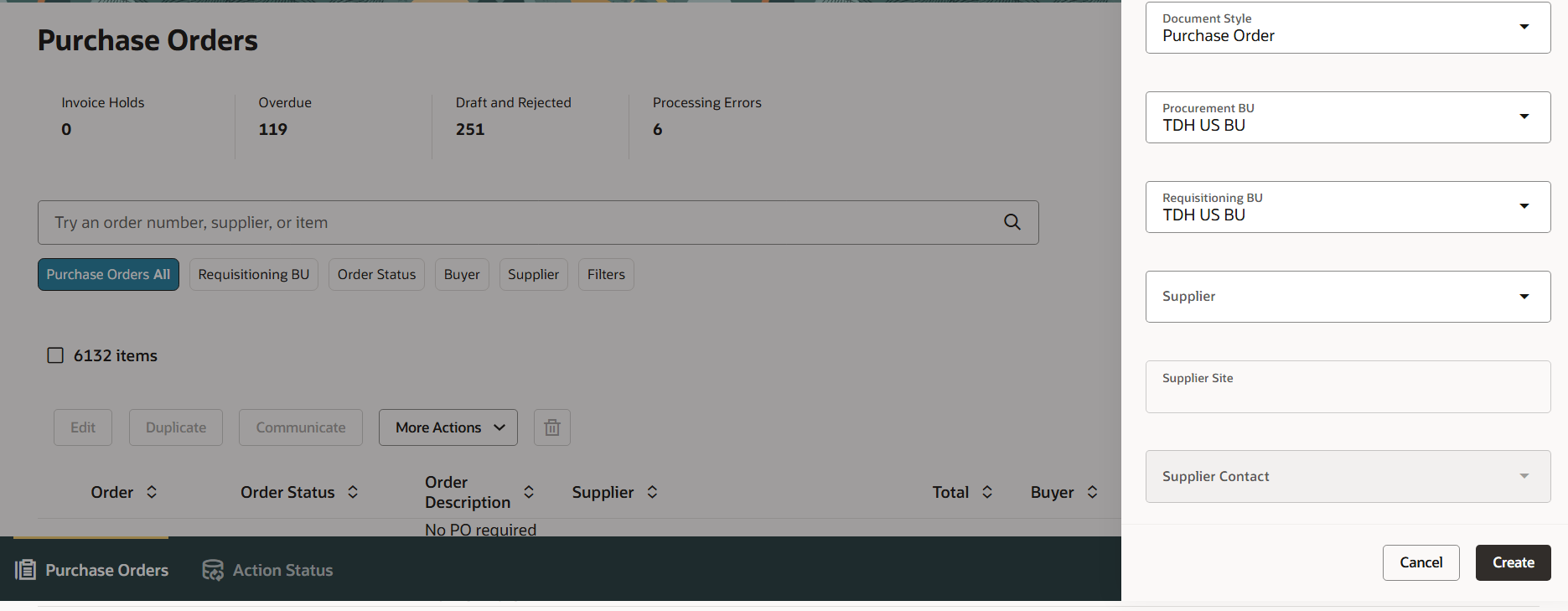 Supplier Details Not Visible on New Redwood PO Page — Cloud Customer ...