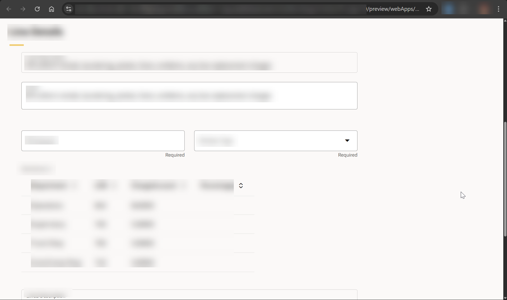 Responsive UI Behavior: Certain input text fields are not adjusting ...