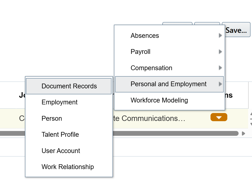 Manage Work Relationship Not appearing — Cloud Customer Connect