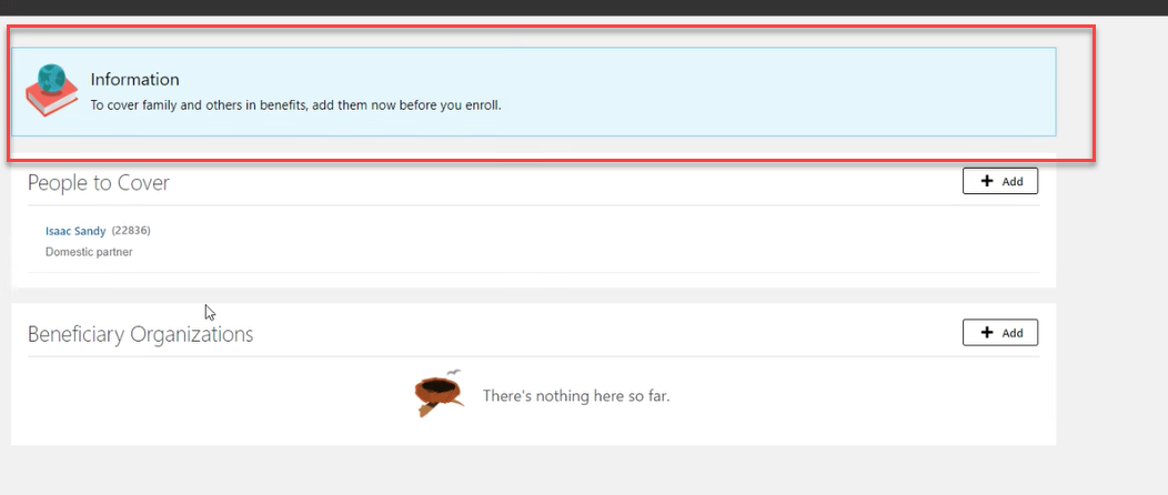 Adding the blue info box to a page using Page Composer — Cloud Customer ...