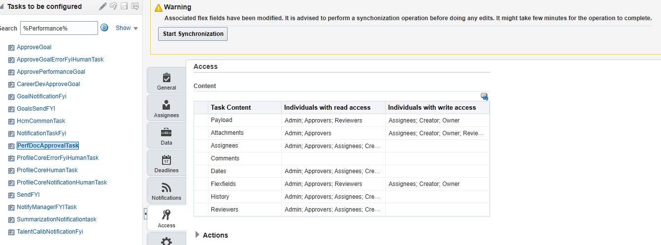 Redwood Performance Approval Flow Issue with BPM — Cloud Customer Connect