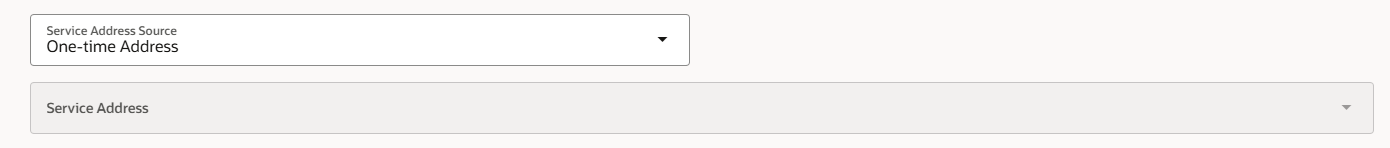 Unable to enter the one-time Address in work order — Cloud Customer Connect