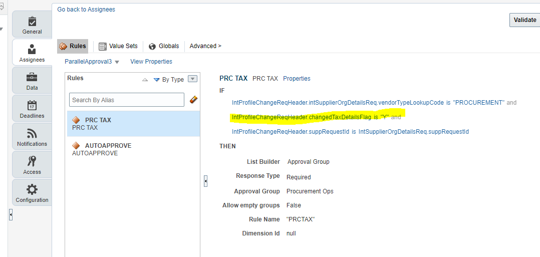 Approval Workflow for Tax Reg Num change in Suppliers profile — Cloud ...