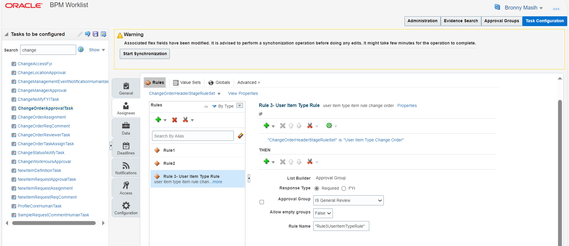 How to Modify User Item Type Change Order- Approval workflow using BPM ...